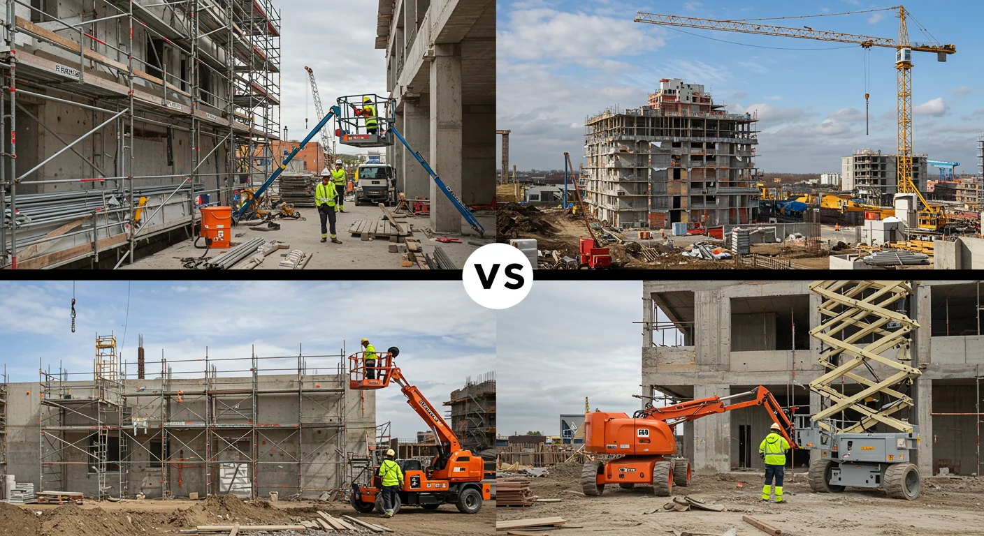 A diferença entre andaimes suspensos e plataformas motorizadas: qual escolher para sua obra?